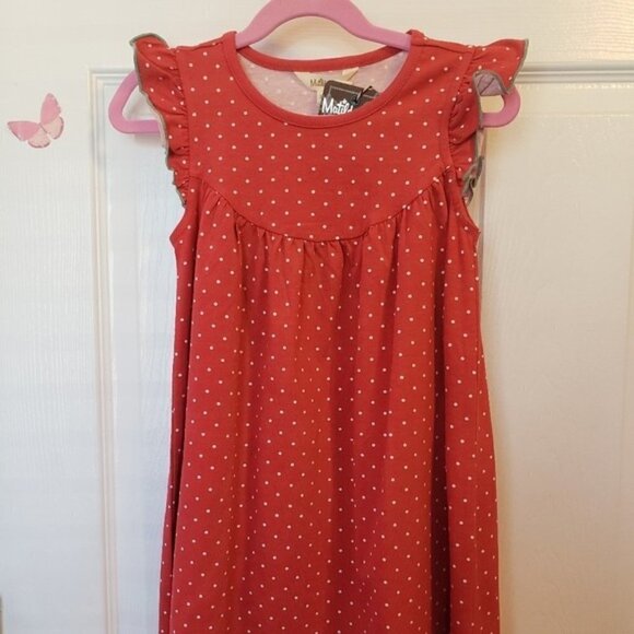 Matilda Jane size 6 girl red polka dot dress Heart to Heart - Picture 2 of 8